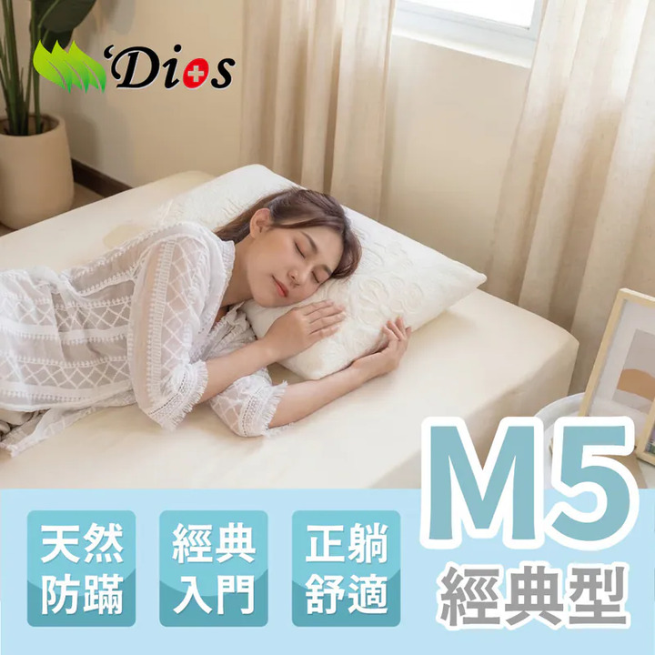 全新未拆 森好眠 迪奧斯 超好眠天然乳膠枕(12cm高-經典麵包枕頭)