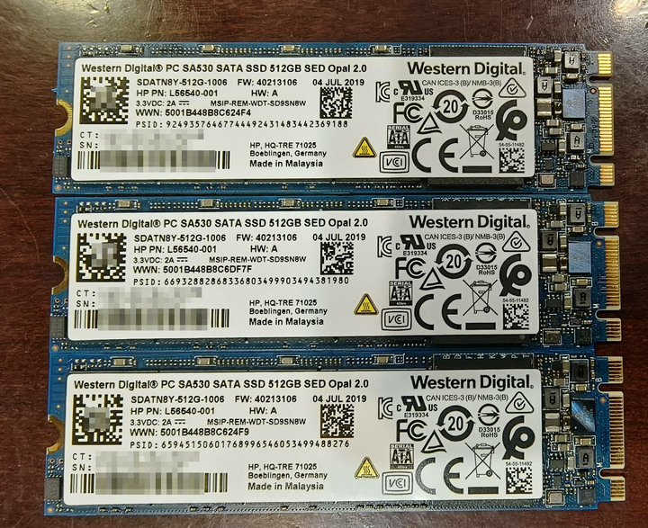 WD PC SA530 M.2 SATA 512GB (有Dram快取)