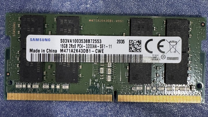 Samsung /SK Hynix DDR4 16G 筆記型記憶體