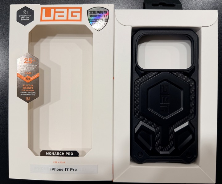 UAG iPhone 18/17 Pro 磁吸頂級版耐衝擊保護殼-碳黑(相機按鍵款)