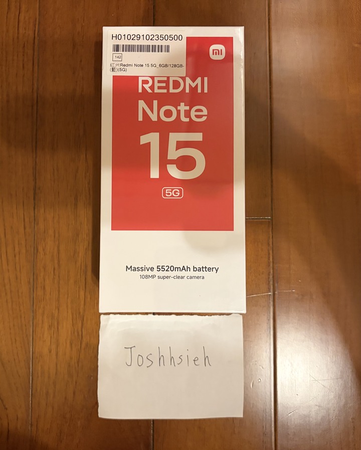 Redmi 紅米 Note 15 5G 6G/128G