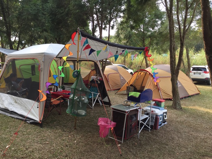 中古 迪卡儂客廳帳 四面可拆（含外連接布,可連接帳篷）