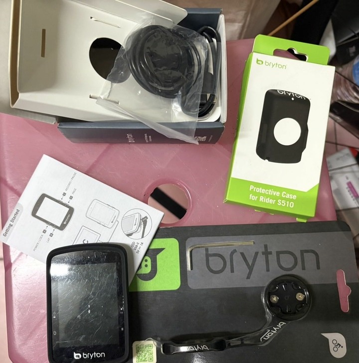 Bryton S510(含套、原盒、原廠支架已用一年功能正常）