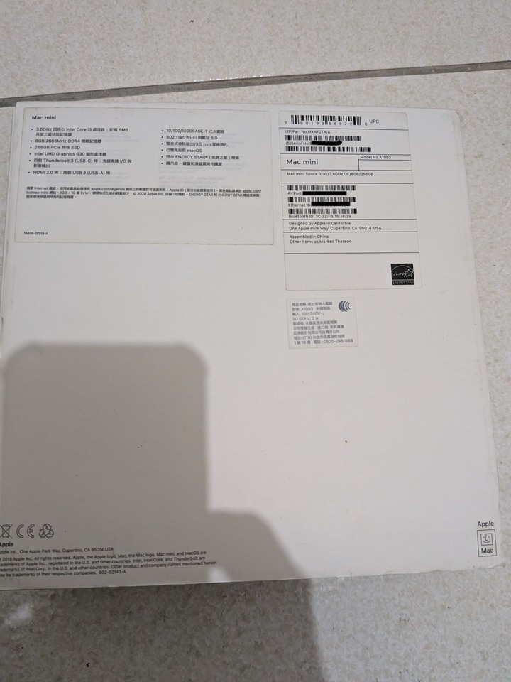 mac mini 2018, i3 3.6G, 32G RAM, 256G SSD