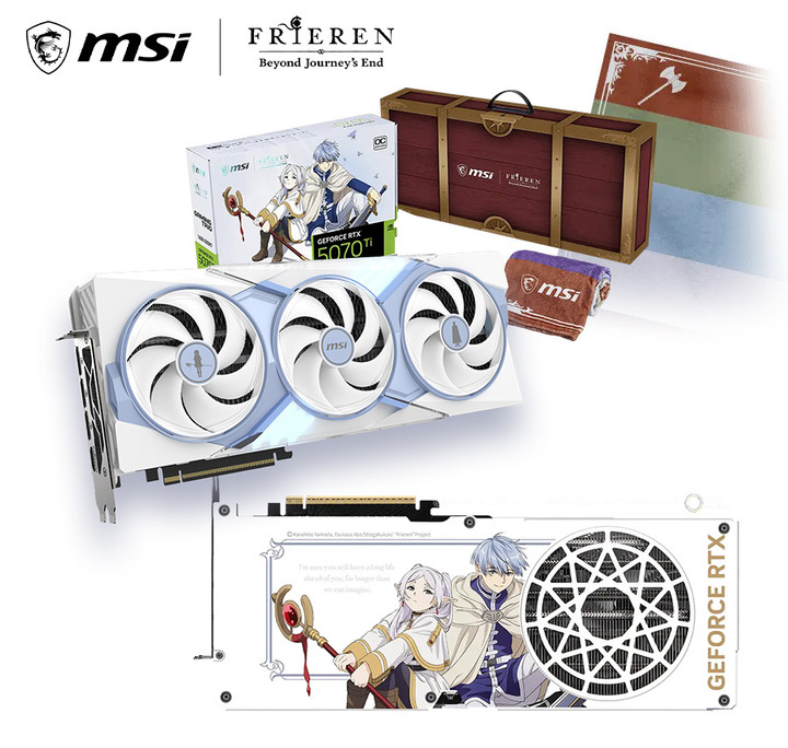 MSI RTX5070Ti 16G FRIEREN EDITION OC《葬送的芙莉蓮》顯示卡