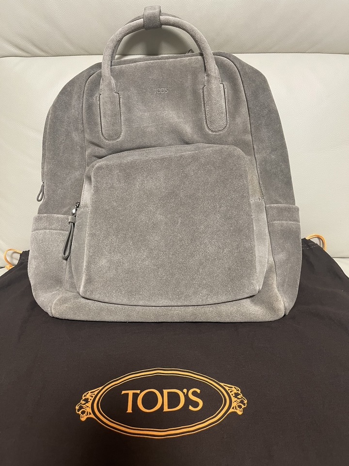 年末超低優惠 TOD'S麂皮後背包 賠本出售 100%原廠公司貨 支持驗貨!!