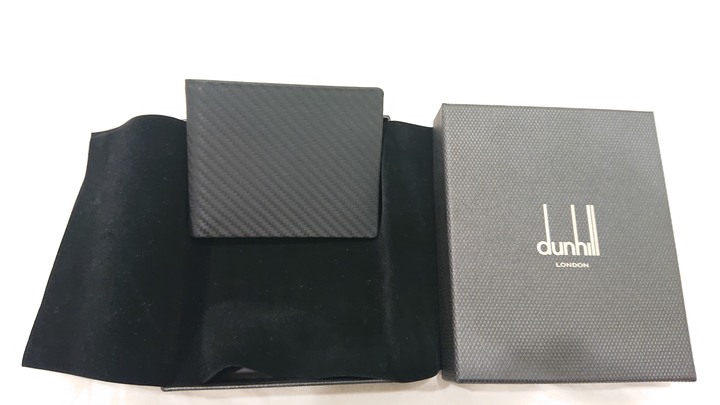 DUNHILL 碳纖維小牛皮壓紋 超輕薄款 超低特價 搬家出清 100%原廠公司貨 支持驗貨!!