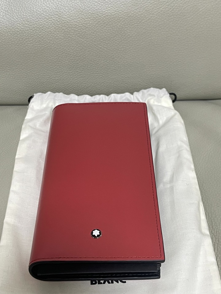 萬寶龍紅色長夾100%原廠公司貨！支持驗貨！超低賠本出售！
