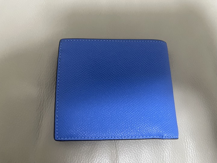 COACH專櫃款藍色短夾100%原廠公司貨！支持驗貨！超低賠本出售！