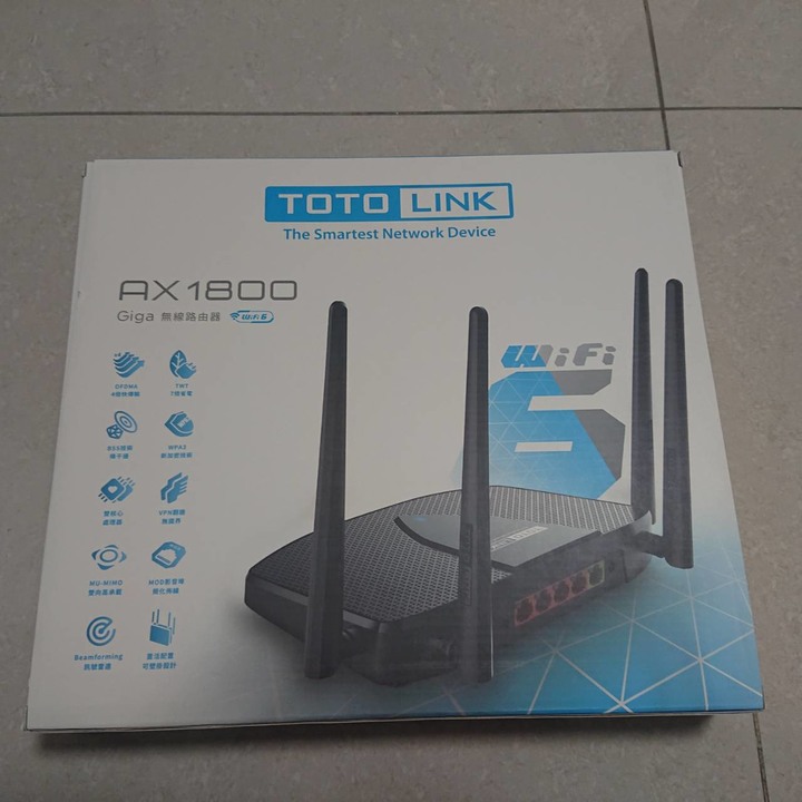 TOTOLINK X5000R AX1800 WiFi 6 Giga無線路由器