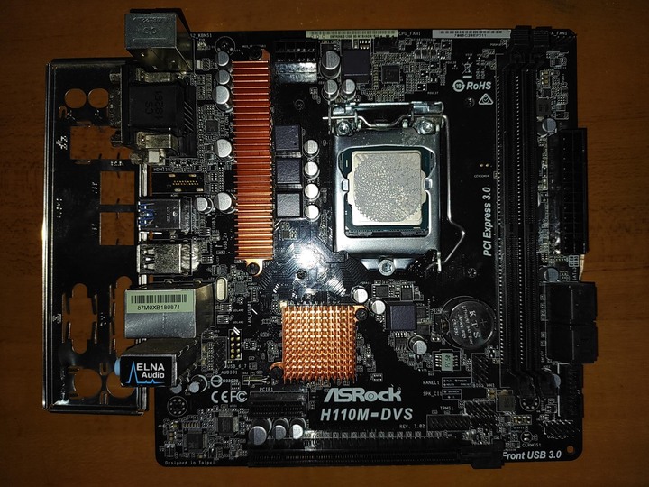 intel類itx迷你半套電腦 i5-6500＋H110M-DVS