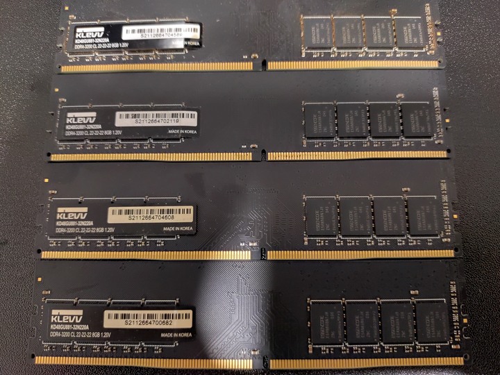 KLEVV 科賦 DDR4-3200 U-DIMM 16G（8G*2）雙通道記憶體
