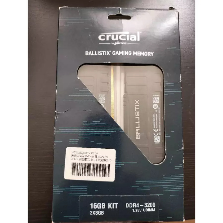 美光 DDR4 8G+8G 3200HZ 記憶體 c16 低延遲(終保)