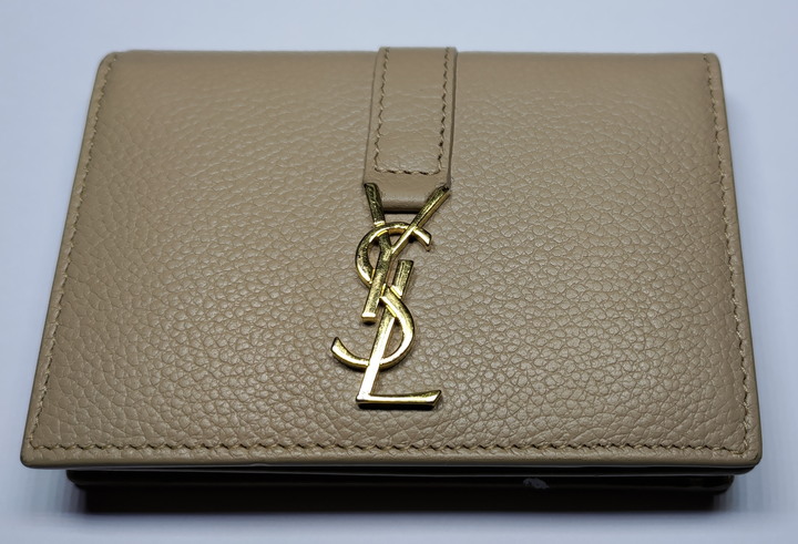 SAINT LAURENT 米色卡片夾