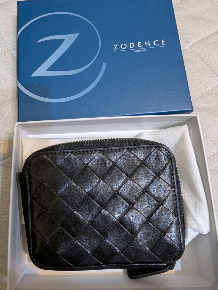 ZODENCE CRAFTZEAL進口真皮中性編織卡片零錢包