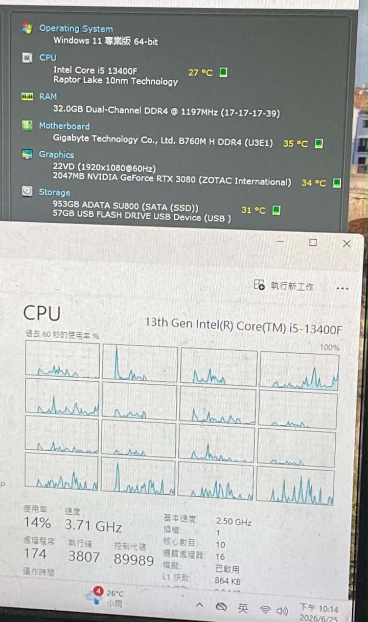 【賣福氣主機】→ I5 13400F+RTX 3080 10G 遊戲主機