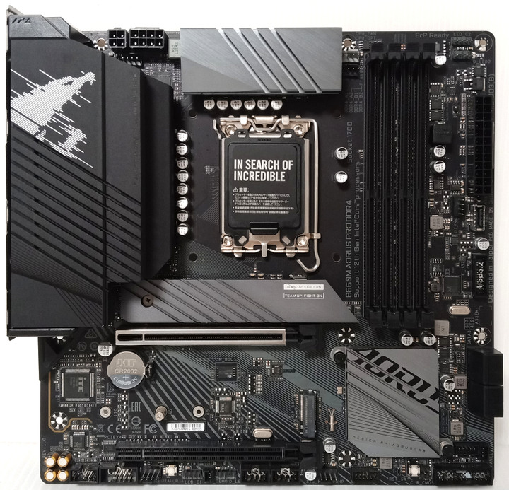 1700腳位 實體拍攝 GIGABYTE B660M AORUS PRO DDR4 (支援i9-14900) 內建後擋板