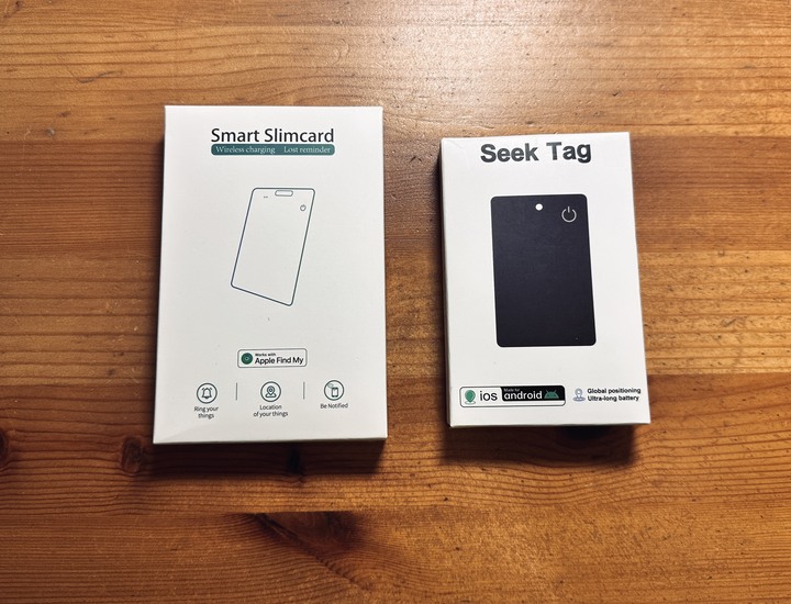 超薄卡片防丟器 2個 無線充電 定位【白色: 適用Apple 系統，黑色: Apple 及 Android 雙系統】不拆售