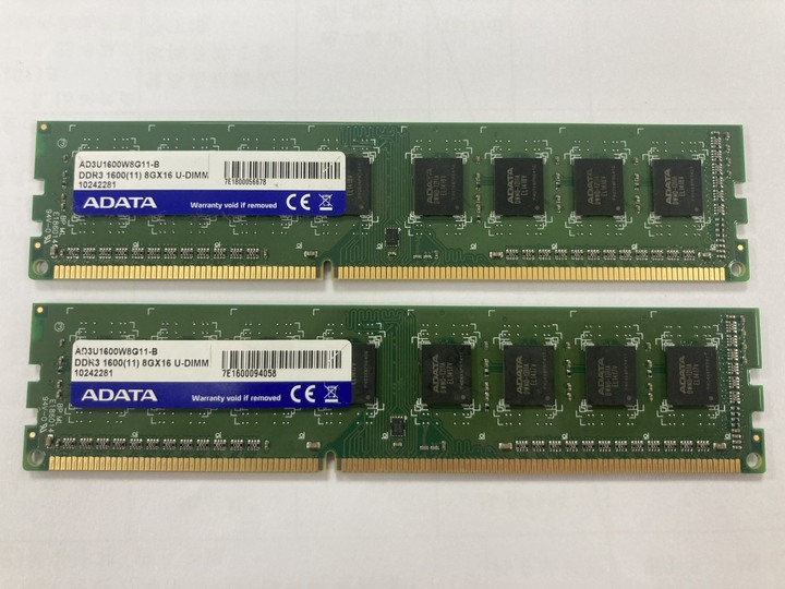 ADATA 威剛 DDR3 1600 8G 桌上型記憶體 x2 ( 可交換筆電DDR3 1600 )