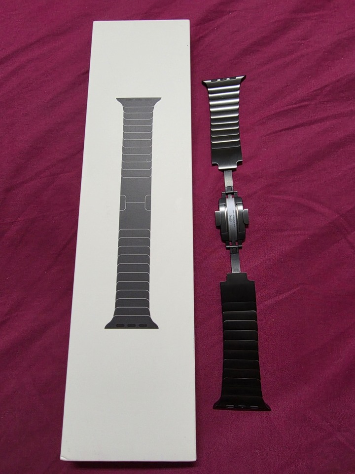 ＜官網停售＞apple watch 原廠不鏽鋼錶帶 太空黑 42/44/45/49mm可用