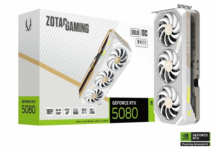 ZOTAC GAMING GeForce RTX 5080 SOLID OC White Edition rtx5080