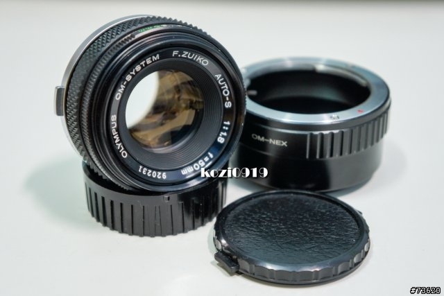 Olympus 50mm F1.8 OM 鏡頭含NEX轉接環 Sony Nex3 Nex5 NexC3 Nex5N 可用