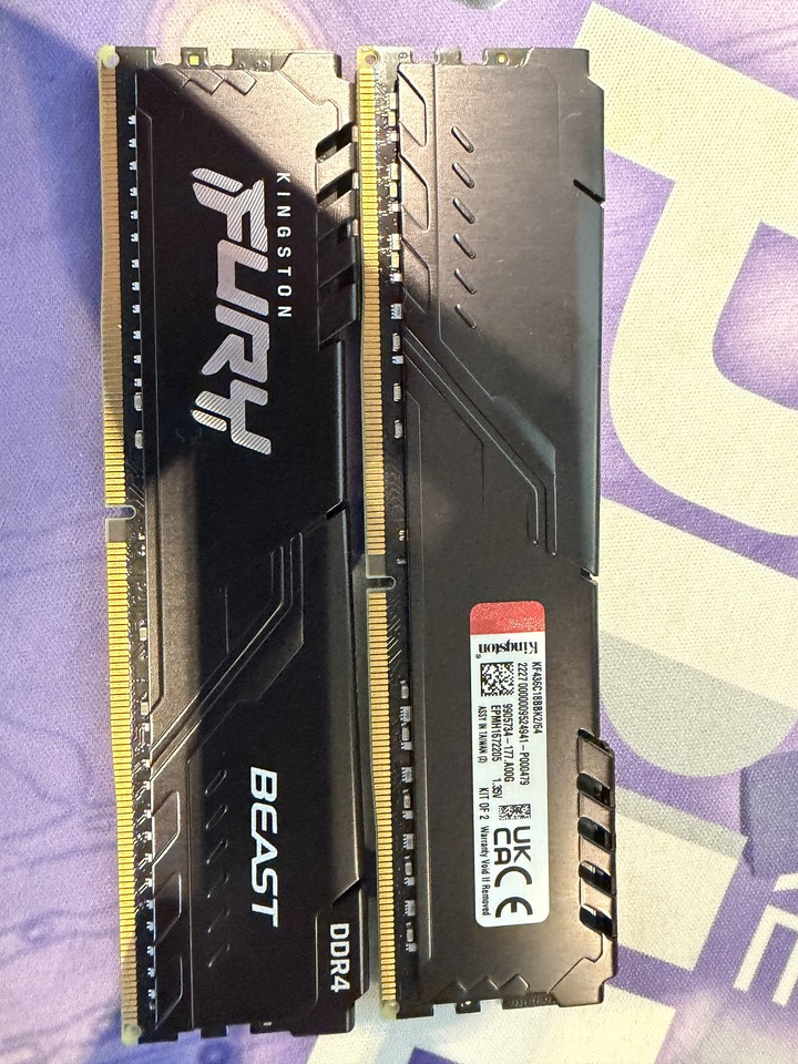 金士頓 FURY BEAST DDR4 3600 64G (32GX2)