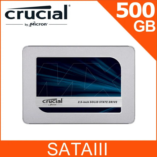 【全新未拆】美光 Crucial MX500 500GB 2.5吋 SATA SSD