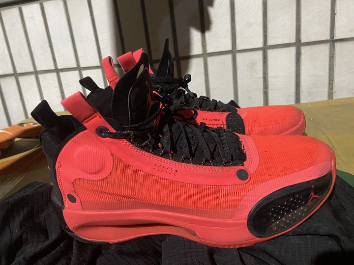 Air Jordan 34 US 9.5 紅外線infrared 喬登 MiD 高筒 正品