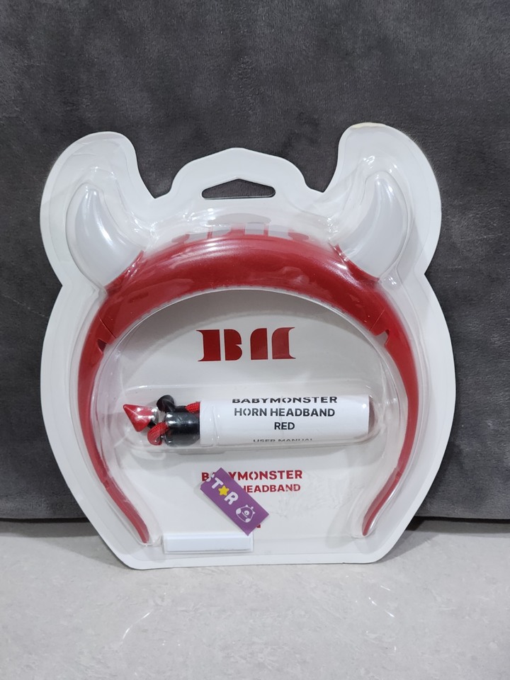 韓國女團 BABYMONSTER Horn Headband 寶怪應援小惡魔應援髮箍