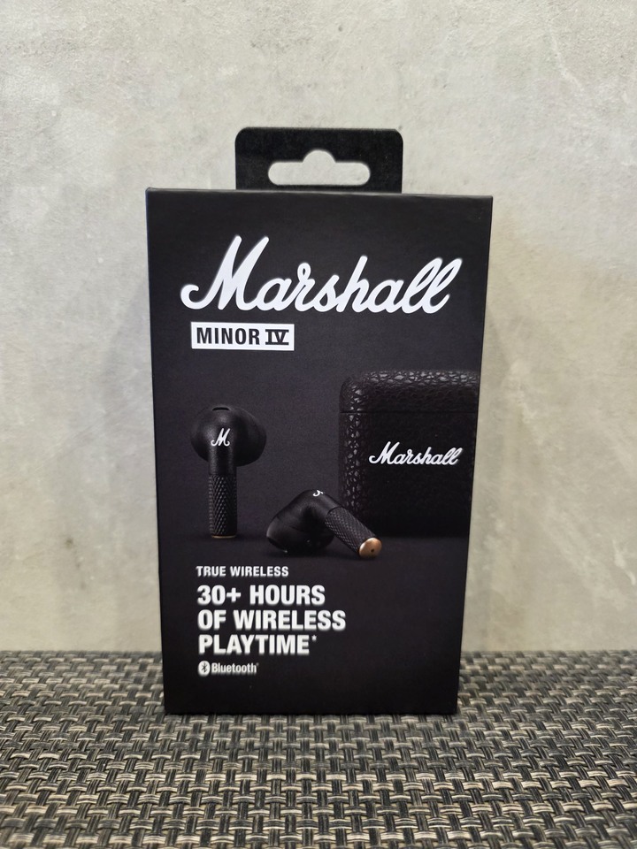 Marshall Minor IV 無線藍牙耳機 Minor IV 四代 黑色 全新外拆