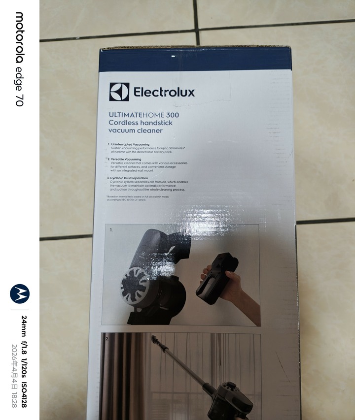 【Electrolux 伊萊克斯】300系列 無線吸塵器 - 冰晶白(EFP31212)