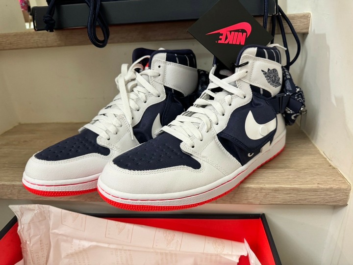 喬登一代Air Jordan 1 Utility Q 白藍 Stash Quai 54 全新US10