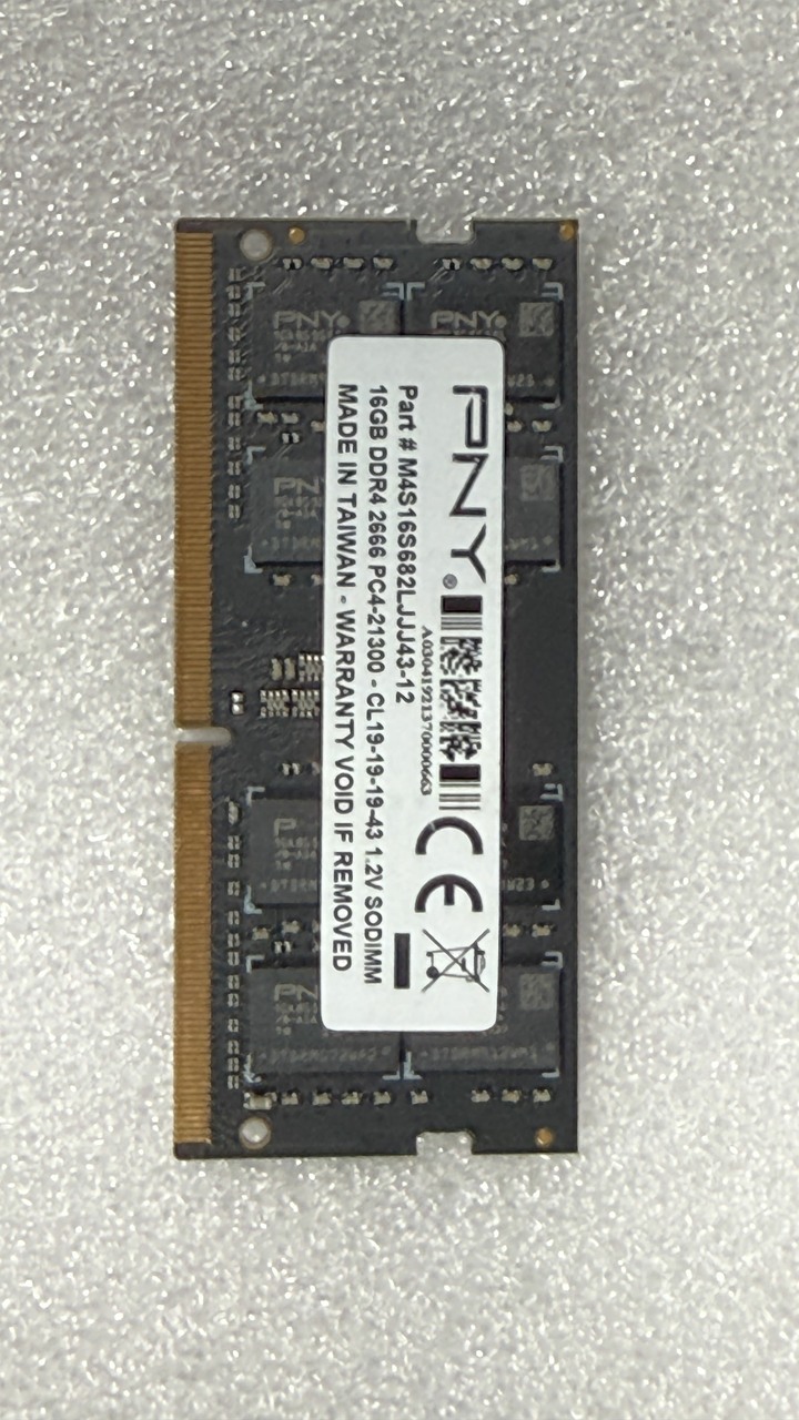 筆電用 PNY DDR4 2666 16G 記憶體1支