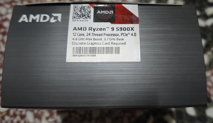 [高屏售]AMD R9 5900x 盒裝公司貨