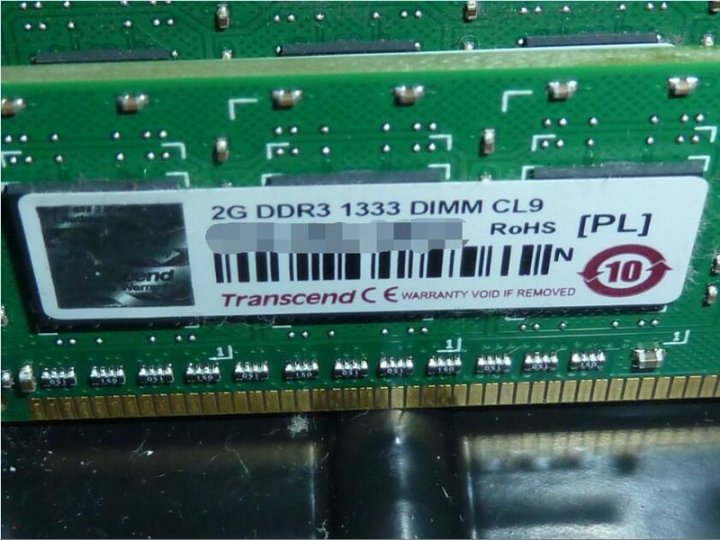 創見 Transcend 2GB DDR3 -1333雙面顆粒 、終身保固 、測試良好的庫存備品、2支一拍價 $400