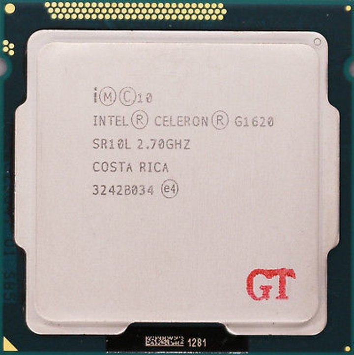 Intel Celeron G1620 雙核CPU / 1155腳位 / 2.7G / 2M快取、內建顯示（散裝良品）