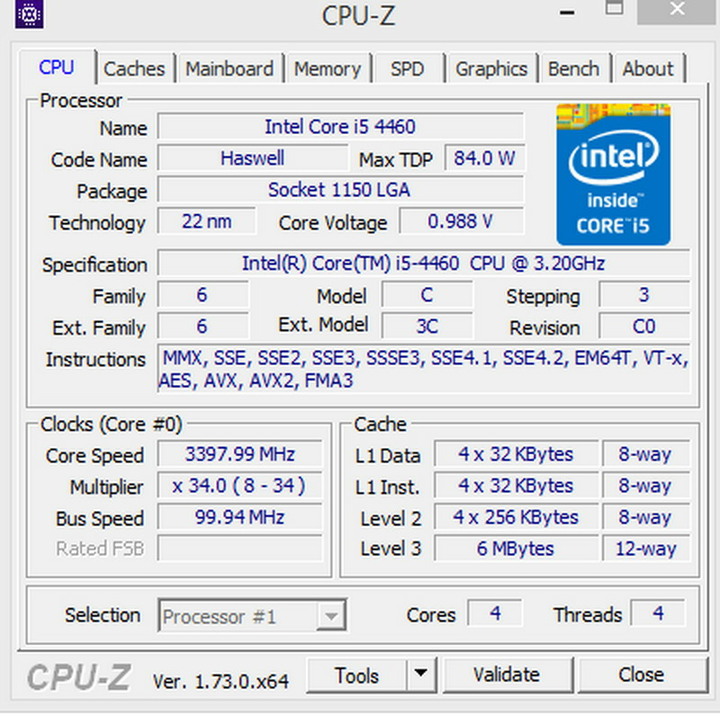 華碩H81M-K主機板+Core I5-4460處理器+DDR3 8GB記憶體、整套不拆賣！二手良品、附擋板與CPU風扇