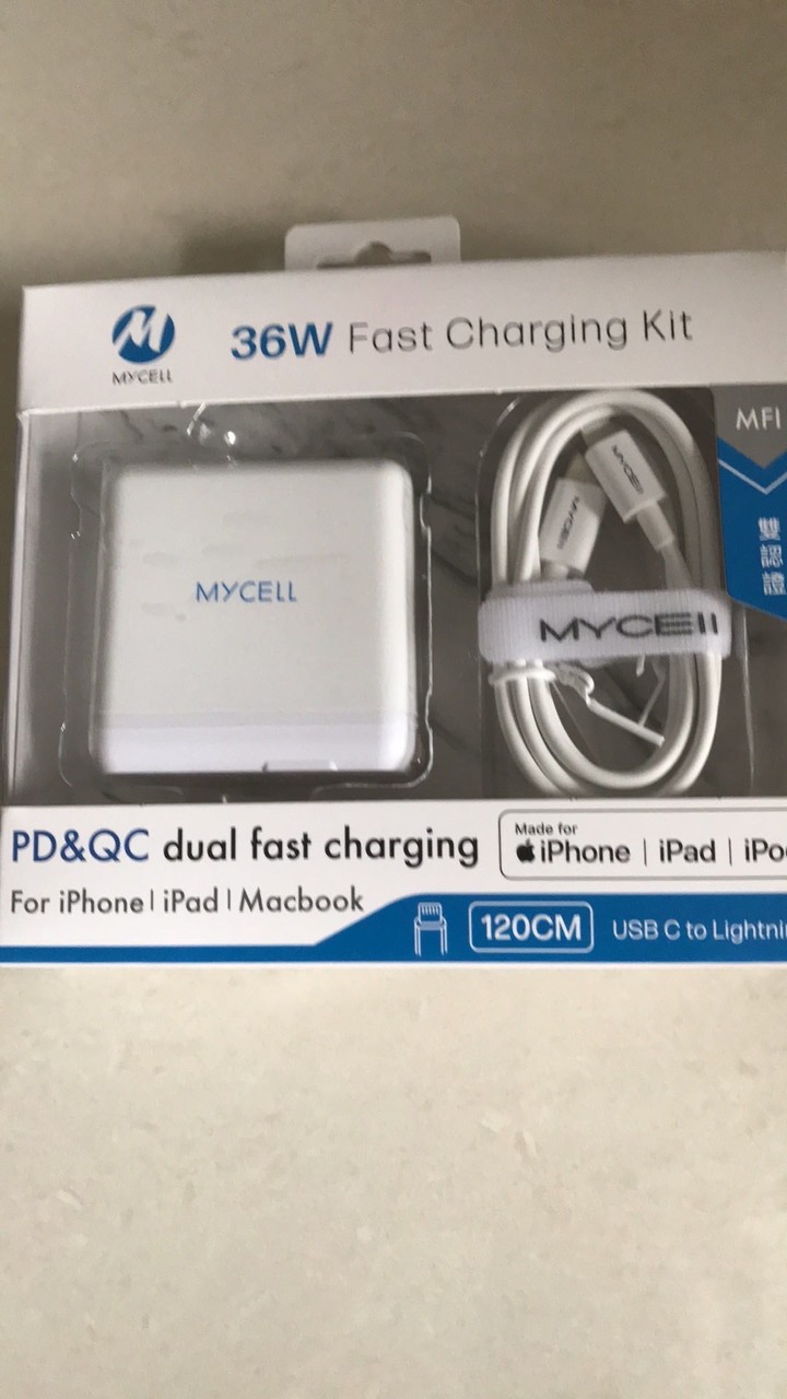 【MYCEll】TYPEC-PD+QC3.0 36W充電器
