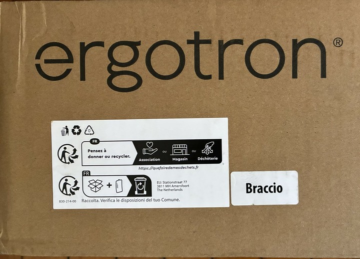 全新未拆封 愛格升 Ergotron LX 桌上型單螢幕支架 黑色