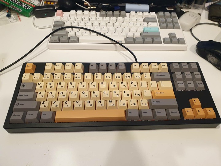 [售] 達爾優 DK100 有線 USB 機械鍵盤 茶軸 