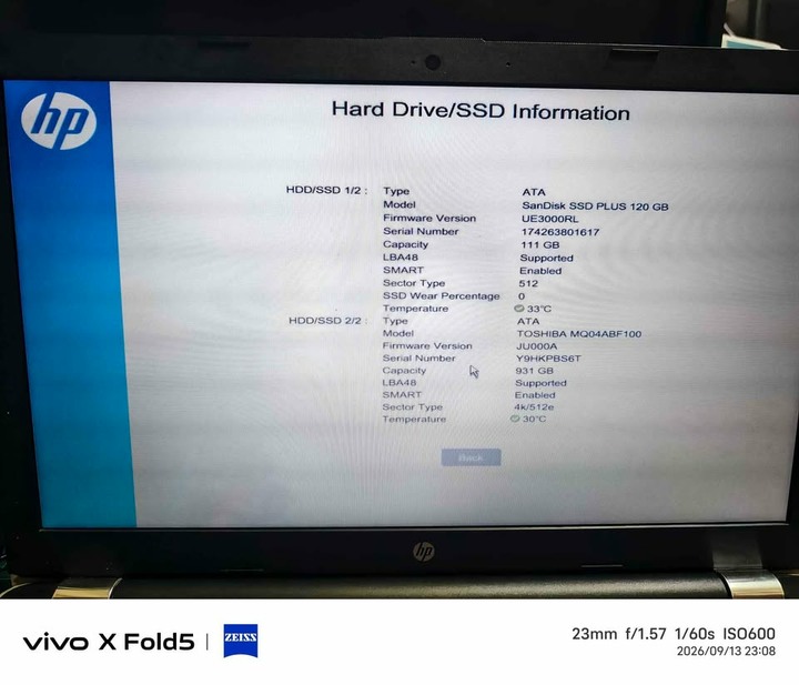 HP Windows7 筆電,pentium N3710,120GB SSD+500G硬碟,功能正常但機身有彎折，便宜賣