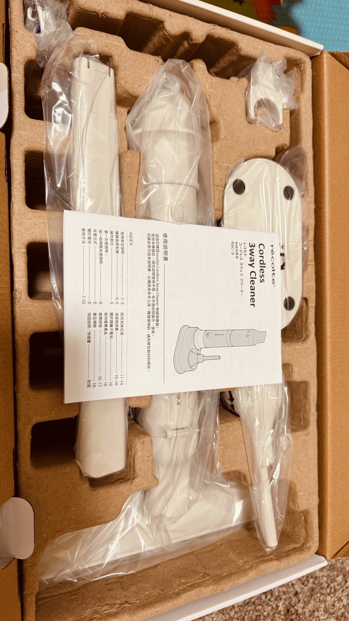 recolte（麗克特）Cordless 3way Cleaner 無線吸塵器 RSC-3