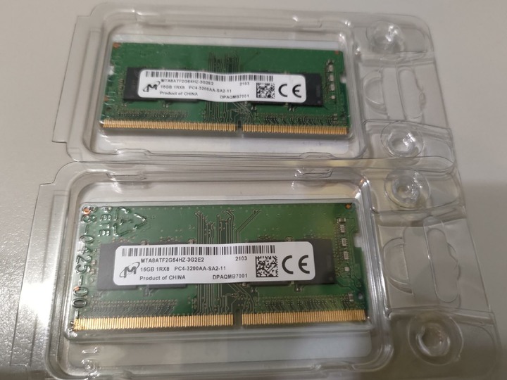 二手美光DDR4 3200 16G*2