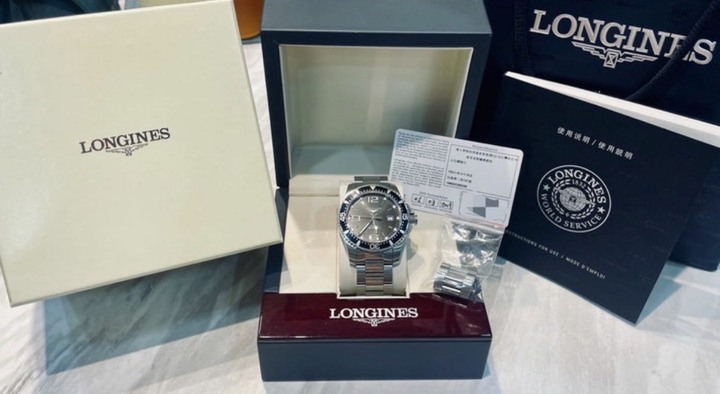 浪琴Longines黑水鬼機械錶 鋁圈 44mm