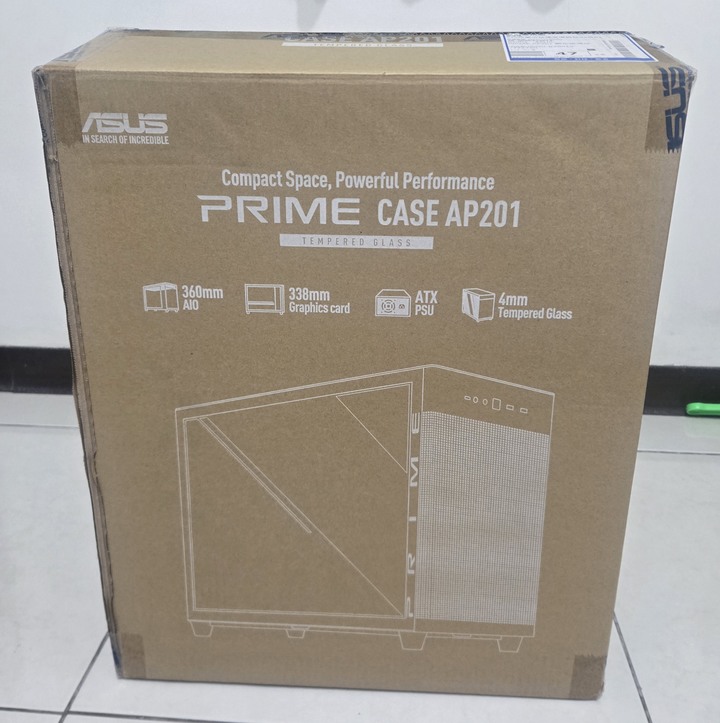 華碩 ASUS Prime AP201 MicroATX 鋼化玻璃機殼