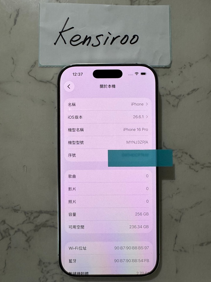 iPhone 16 Pro 256G 白色