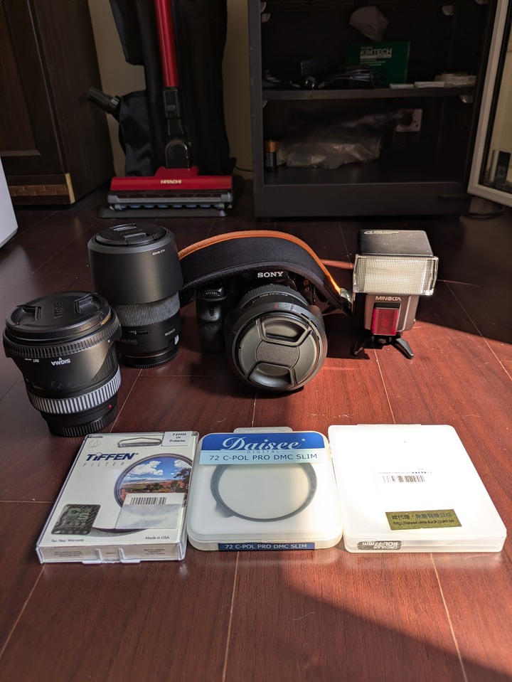 SONY a接環3元鏡+a57+閃燈