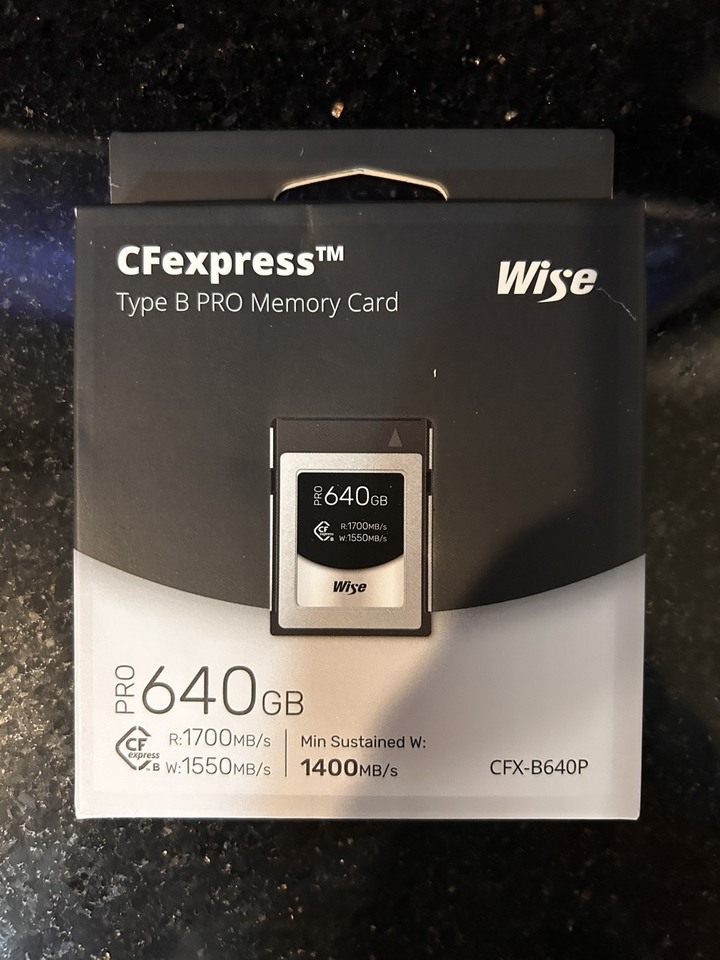 Wise CFexpress Type B PRO 640GB 1700MB/s 640G 記憶卡 公司貨(全新未拆)