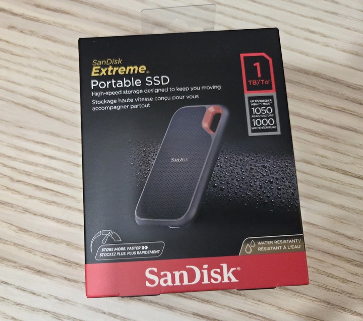 全新未拆 SanDisk E61 Extreme Portable SSD 1TB 行動固態硬碟(讀寫速度高達1050MB/s/1000MB/s)